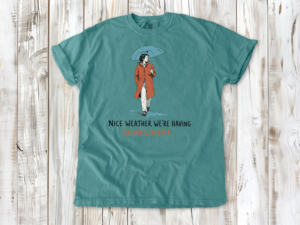 Nice Weather We're Having Somewhere Tee