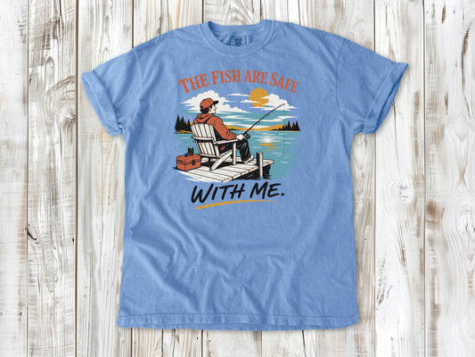 The Fish Are Safe With Me Tee
