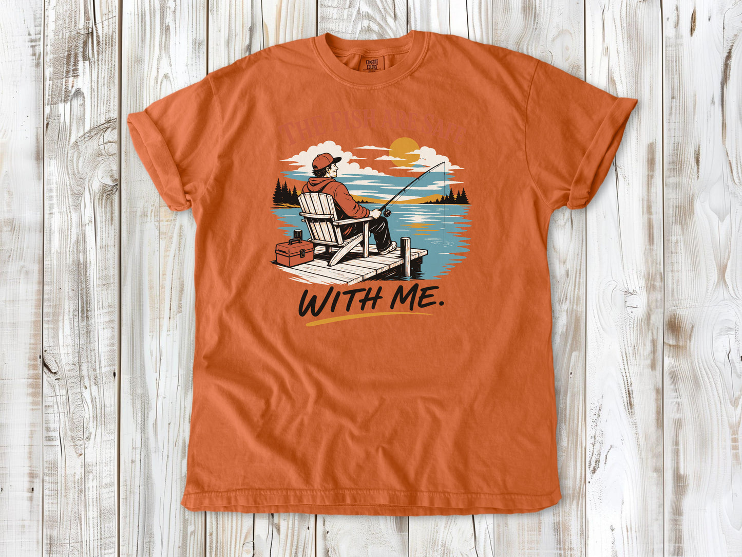 The Fish Are Safe With Me Tee