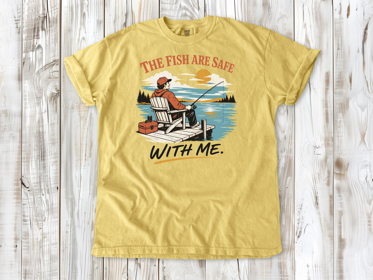 The Fish Are Safe With Me Tee