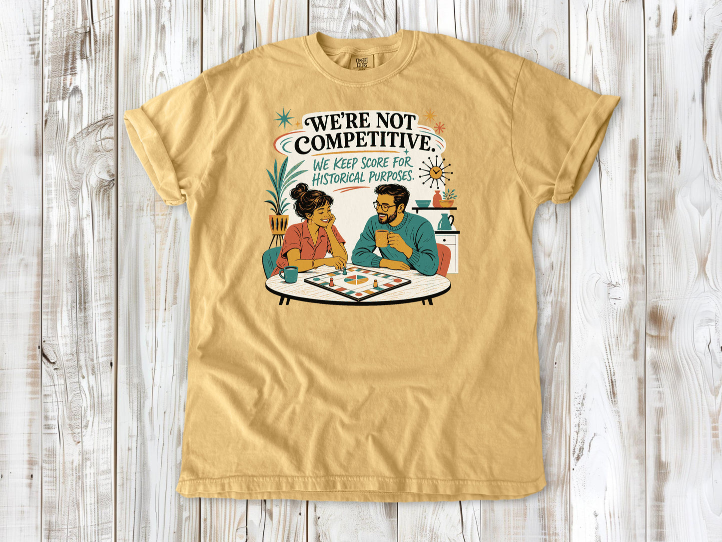 We're Not Competitive. We Keep Score for Historical Purposes. Tee