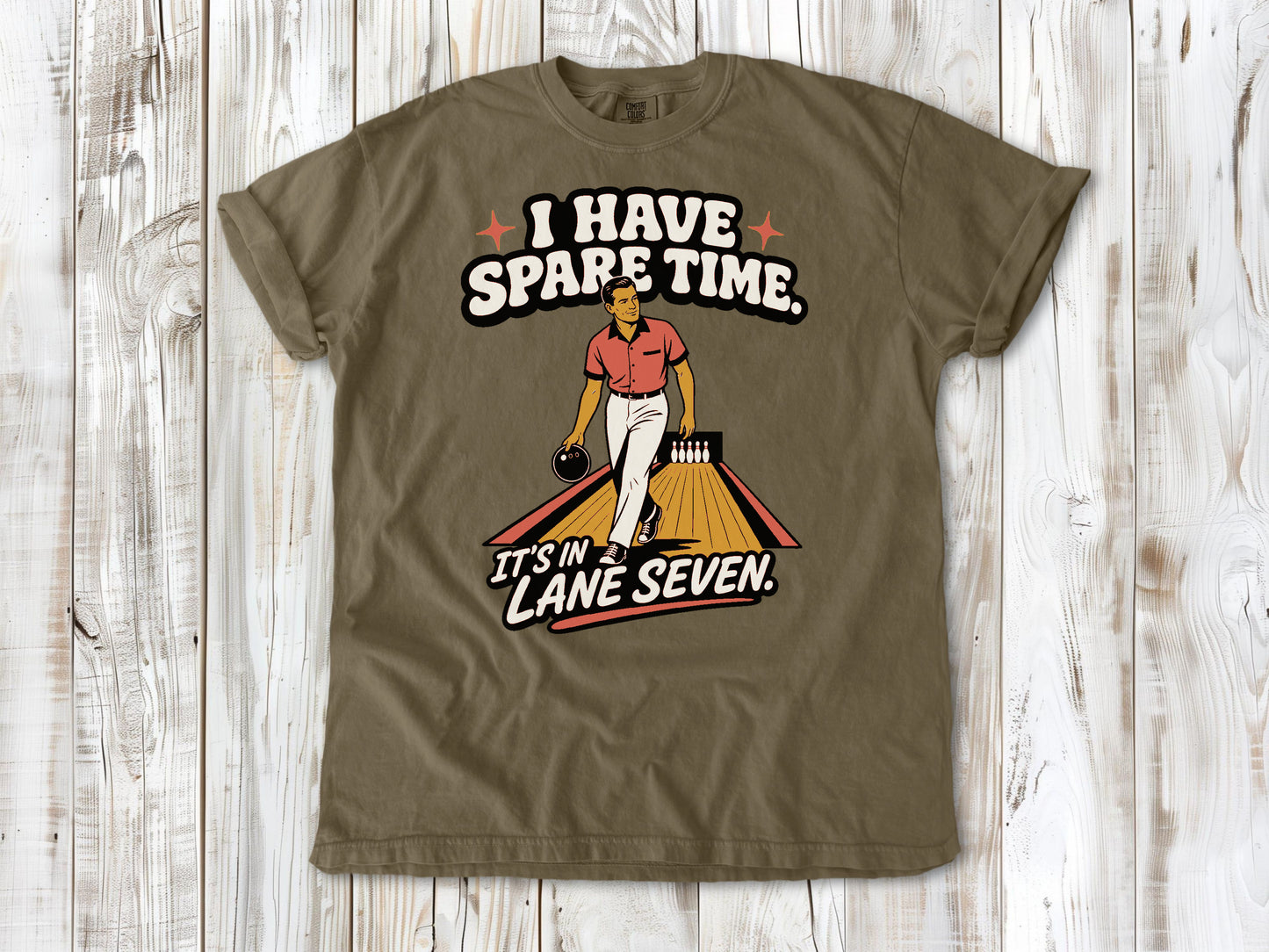 I Have Spare Time. It's in Lane Seven. Tee